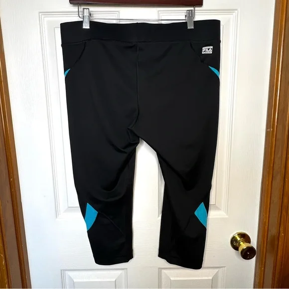 FILA Sport Running Black Active Capri Leggings - Picture 6 of 6